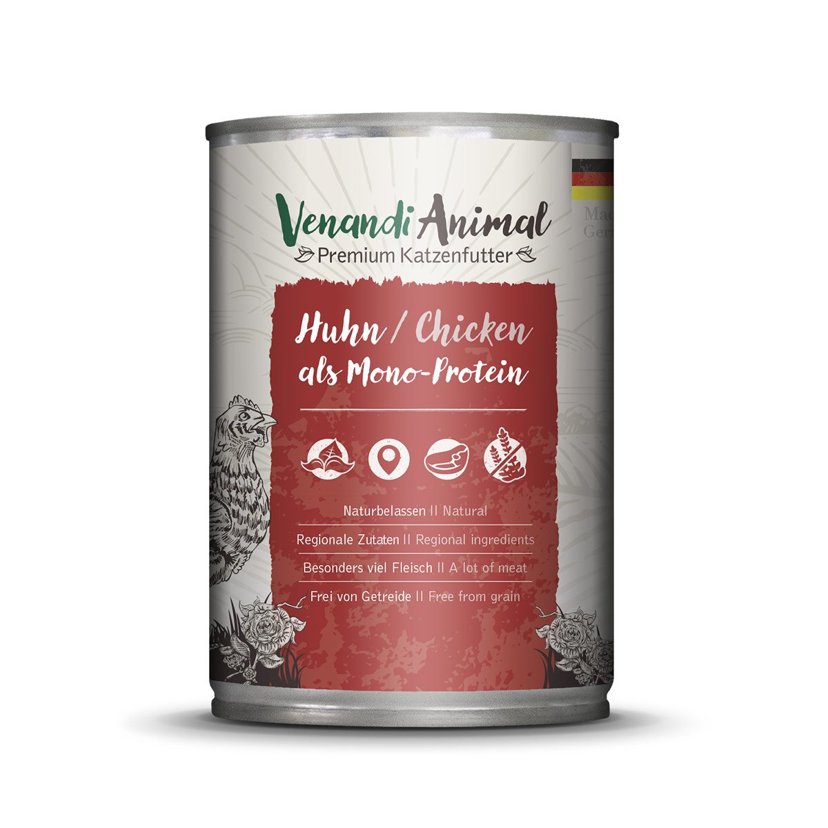 Venandi Animal - Huhn als Monoprotein 12x400g Venandi Animal - Huhn als Monoprotein 12x400g von Venandi Animal