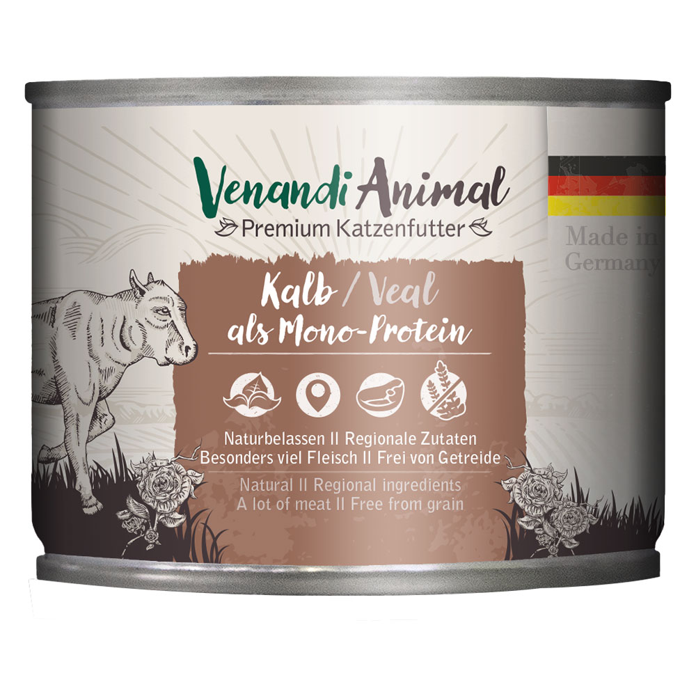 Venandi Animal Monoprotein 6 x 200 g - Kalb von Venandi Animal