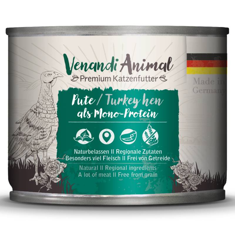 Venandi Animal Monoprotein 6 x 200 g - Pute von Venandi Animal