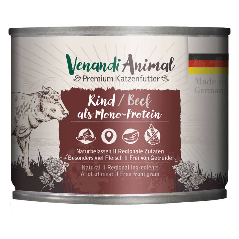 Venandi Animal Monoprotein 6 x 200 g - Rind von Venandi Animal