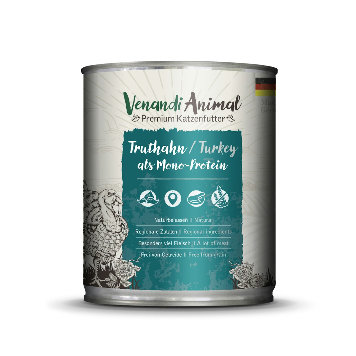 Venandi Animal Monoprotein 800g Katzennassfutter von Venandi Animal