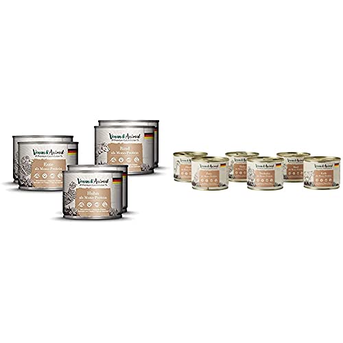 Venandi Animal Premium Nassfutter für Katzen, Probierpakett I, 6 x 200 g, 1.2 kg & Premium Nassfutter für Katzen, Probierpaket III, Huhn, Ente, Rind, Pferd, Kalb, Truthahn, 6 x 200 g, 1.2 kg Venandi Animal Premium Nassfutter für Katzen, Probierpakett I, 6 x 200 g, 1.2 kg & Premium Nassfutter für Katzen, Probierpaket III, Huhn, Ente, Rind, Pferd, Kalb, Truthahn, 6 x 200 g, 1.2 kg von VenandiAnimal