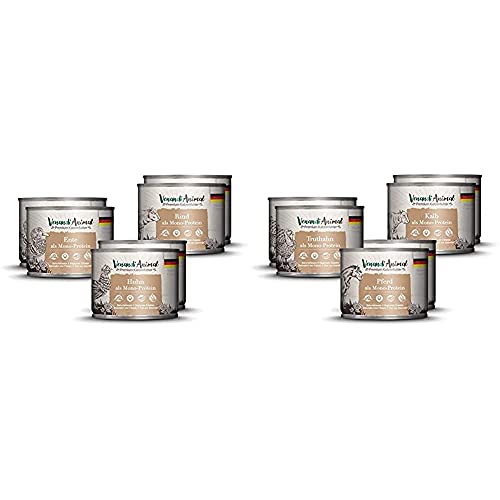 Venandi Animal Premium Nassfutter für Katzen, Probierpakett I, Huhn, Pute, RInd, 6 x 200 g, 1.2 kg & Premium Nassfutter für Katzen, Probierpaket II, Pferd, Kalb, Truthahn, 6 x 200 g, 1.2 kg Venandi Animal Premium Nassfutter für Katzen, Probierpakett I, Huhn, Pute, RInd, 6 x 200 g, 1.2 kg & Premium Nassfutter für Katzen, Probierpaket II, Pferd, Kalb, Truthahn, 6 x 200 g, 1.2 kg von VenandiAnimal