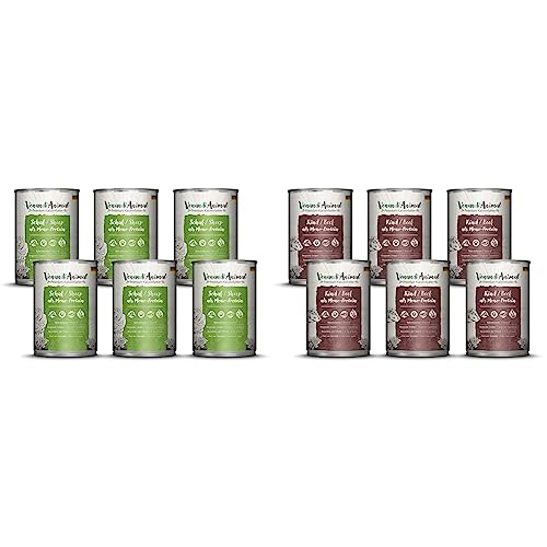 Venandi Animal Premium Nassfutter für Katzen & Premium Nassfutter für Katzen, Rind als Monoprotein, 6 x 400 g, getreidefrei und naturbelassen, 2.4 kg von VenandiAnimal