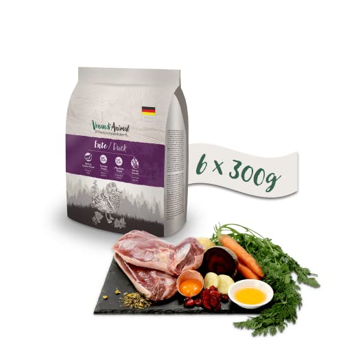 Venandi Animal Premium Trockenfutter für Katzen, Ente 6 x 0,3 kg, getreidefrei mit viel frischem Fleisch, 300 g von Venandi Animal