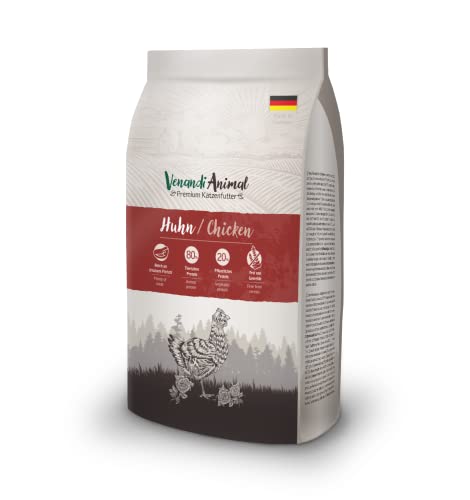 Venandi Animal – Premium Katzenfutter – Huhn, mit viel frischem Geflügel, Trockenfutter, getreidefrei 1er Pack (1 x 1,5kg) von Venandi Animal