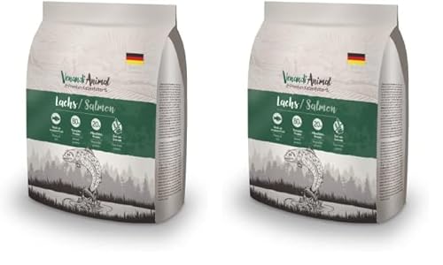 Venandi Animal Premium Trockenfutter für Katzen, Lachs,getreidefrei mit viel frischem Lachs, 300 g (Packung mit 2) von Venandi Animal