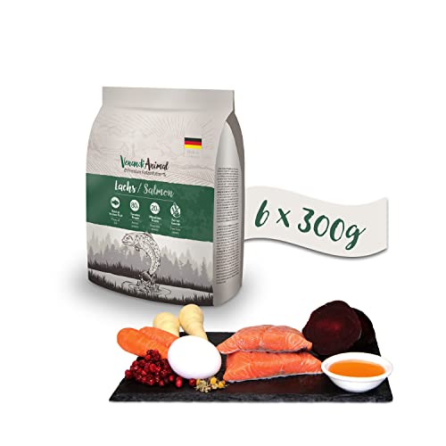 Venandi Animal Premium Trockenfutter für Katzen, Lachs 6 x 0.3 kg, getreidefrei mit viel frischem Lachs, 1.8 kg von Venandi Animal