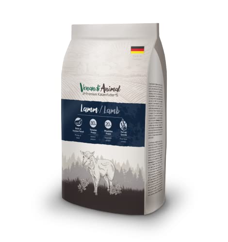 Venandi Animal – Premium Katzenfutter – Lamm, mit viel frischem Fleisch, Trockenfutter, getreidefrei 1er Pack (1 x 1,5kg) von Venandi Animal