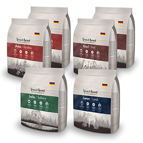 Venandi Animal - Premium Trockenfutter für Katzen, Probierpaket 1, 6 x 0,3 kg (6er Pack), getreidefrei mit viel frischem Fleisch und Fisch von Venandi Animal