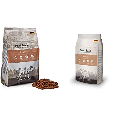 Venandi Animal Premium Trockenfutter für Katzen, Rind, getreidefrei mit viel frischem Fleisch, 1.5 kg & Premium Trockenfutter für Katzen, Lamm, getreidefrei mit viel frischem Fleisch, 1.5 kg von Venandi Animal