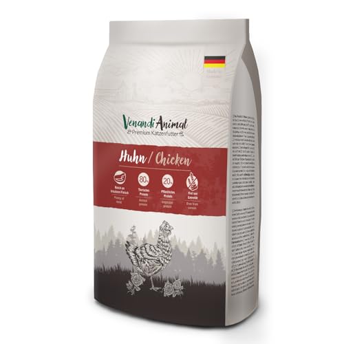 Venandi Animal - Premium Trockenfutter für Katzen - Huhn, 1er Pack (1 x 6,5kg), getreidefrei mit viel frischem Fleisch von Venandi Animal