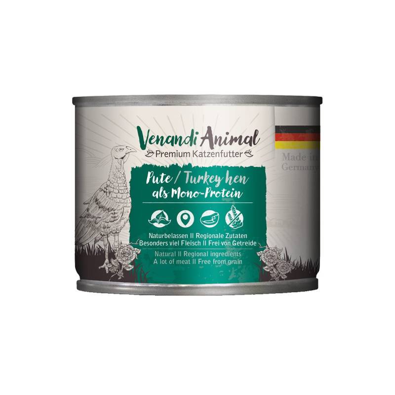 Venandi Animal Pute als Monoprotein 12x200g von Venandi Animal