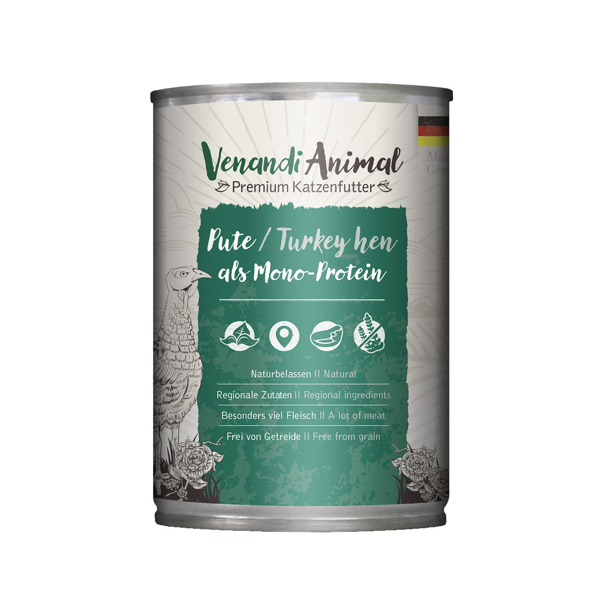 Venandi Animal Pute als Monoprotein 6x400g von Venandi Animal