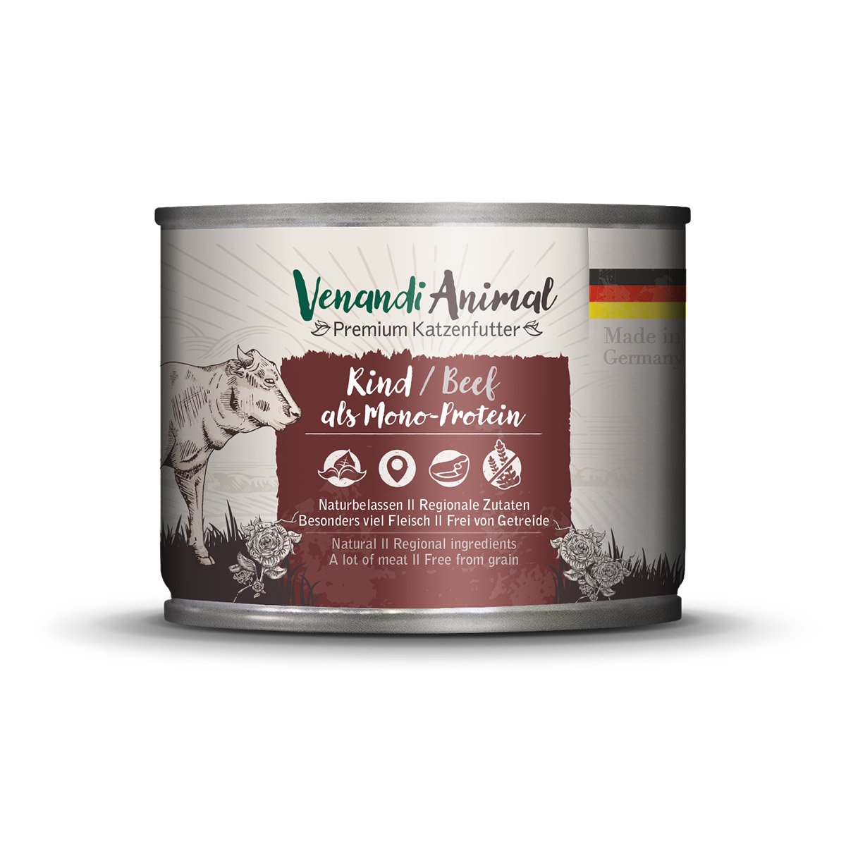 Venandi Animal - Rind als Monoprotein 12x200g von Venandi Animal