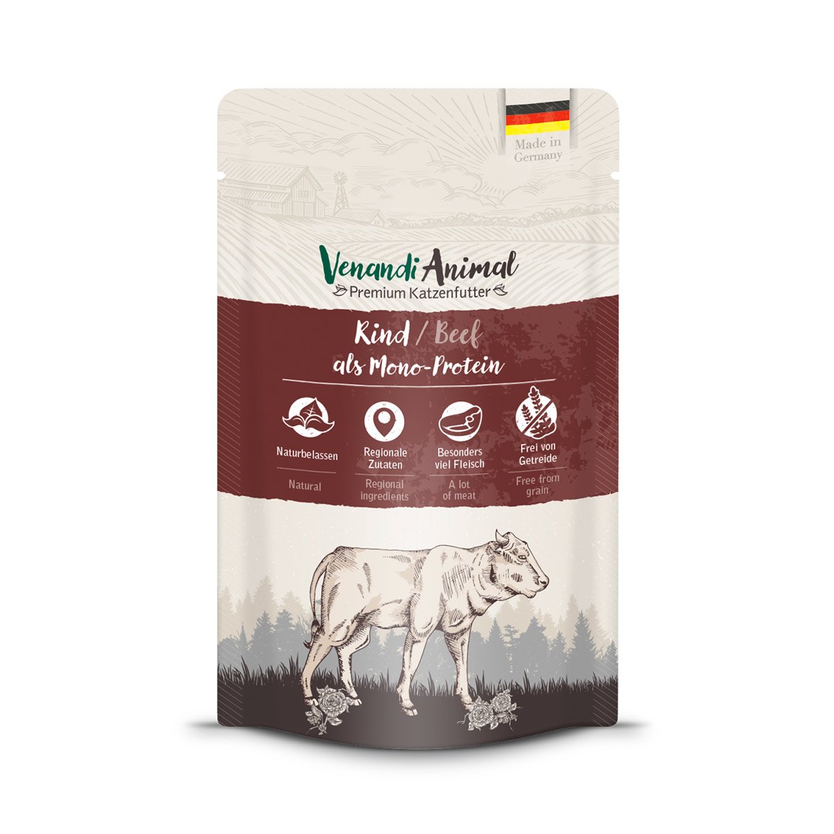 Venandi Animal - Rind als Monoprotein 24x125g Venandi Animal - Rind als Monoprotein 24x125g von Venandi Animal