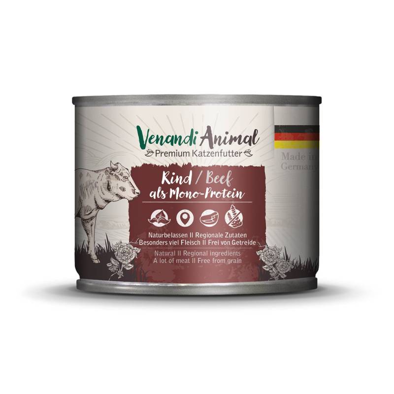 Venandi Animal - Rind als Monoprotein 24x200g von Venandi Animal