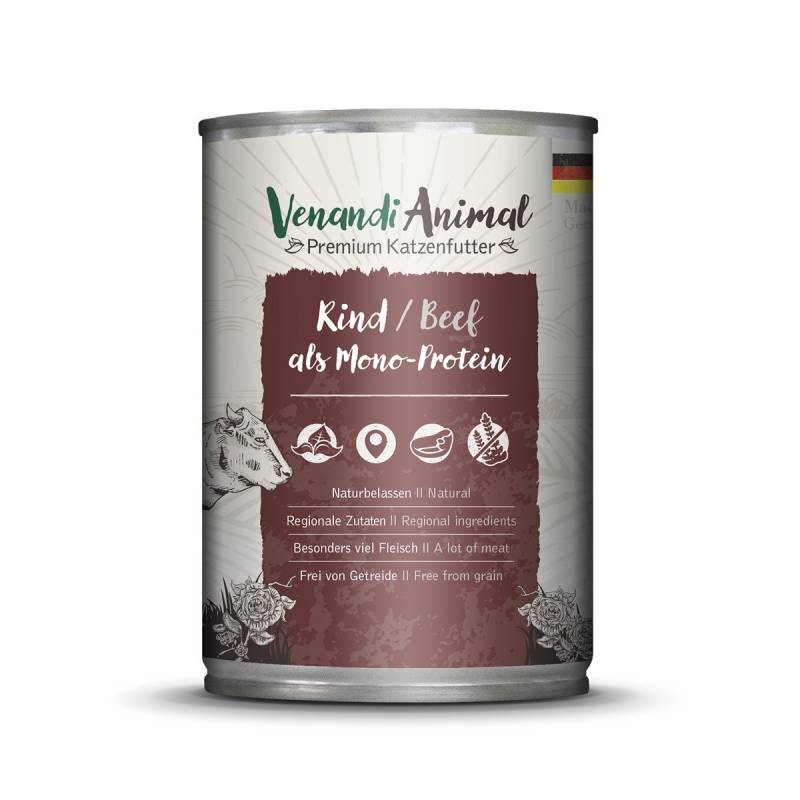 Venandi Animal - Rind als Monoprotein 24x400g von Venandi Animal