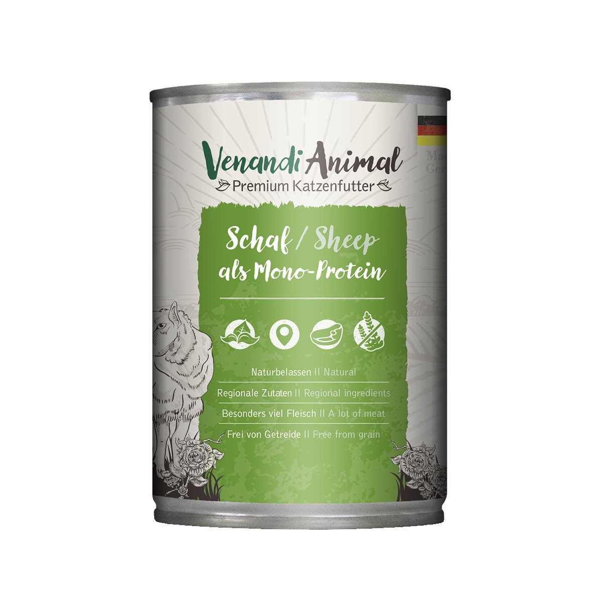 Venandi Animal Schaf als Monoprotein 6x400g von Venandi Animal