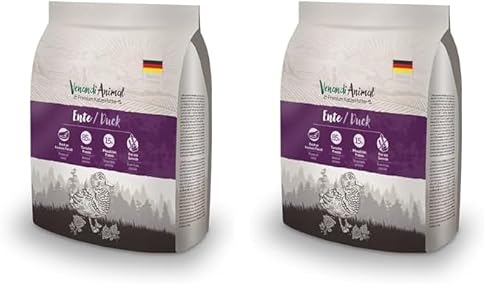 Venandi Animal – Premium Katzenfutter – Ente, mit viel frischem Geflügel, Trockenfutter, getreidefrei 2er Pack (1 x 300g) von VenandiAnimal