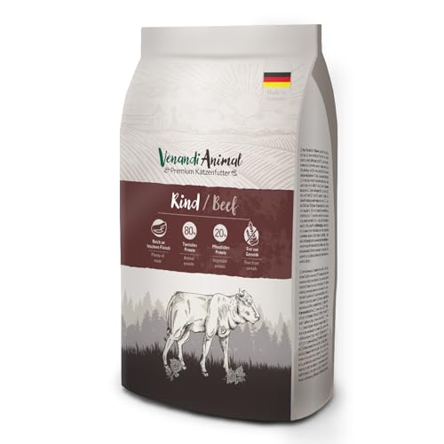 Venandi Animal - Premium Trockenfutter für Katzen - Rind, 1er Pack (1 x 6,5kg), getreidefrei mit viel frischem Fleisch von VenandiAnimal