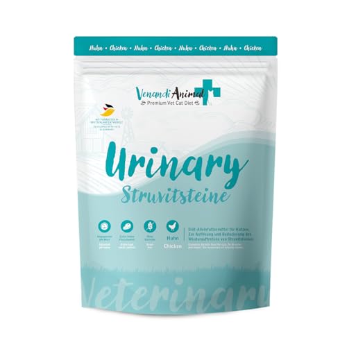 Venandi Animal Vet - Premium Trockenfutter für Katzen - Diät - Urinary - Struvitsteine - Huhn, 1er Pack (1 x 1,5kg), getreidefrei von VenandiAnimal