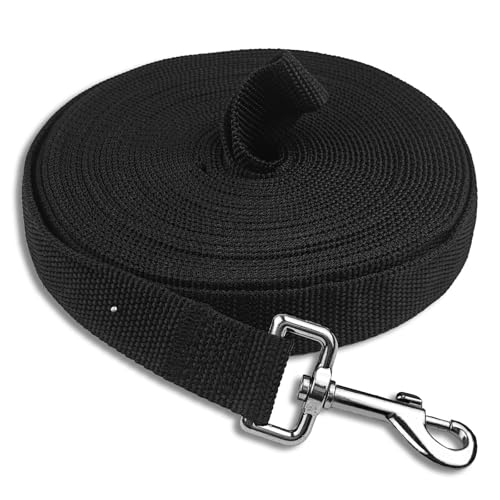 Venprodium Schleppleine 10m für Hunde, Lange Hundeleine mit Karabiner, Reißfeste, Laufleine Trainingsleine, Übungsleine, Langes Ausbildungsleine für Kleine, Mittlere, Große Hunde, Schwarz Venprodium Schleppleine 10m für Hunde, Lange Hundeleine mit Karabiner, Reißfeste, Laufleine Trainingsleine, Übungsleine, Langes Ausbildungsleine für Kleine, Mittlere, Große Hunde, Schwarz von Venprodium