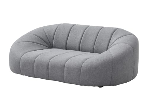 Vente-unique-Tiersofa - 98 x 62 x 33 cm - melierter Stoff - Grau - PARUIMA von Vente-unique