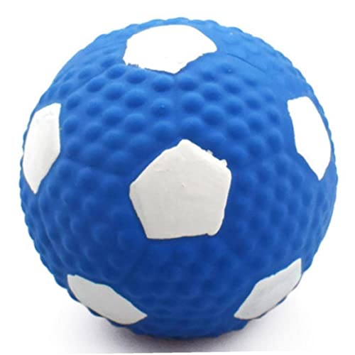 Vepoty Hundekrümmung Toys Fußballkauen Spielzeug Squeaker Interactive Latex Ball Welpe Zahne Lustiges Haustier Geburtstagsgeschenk von Vepoty