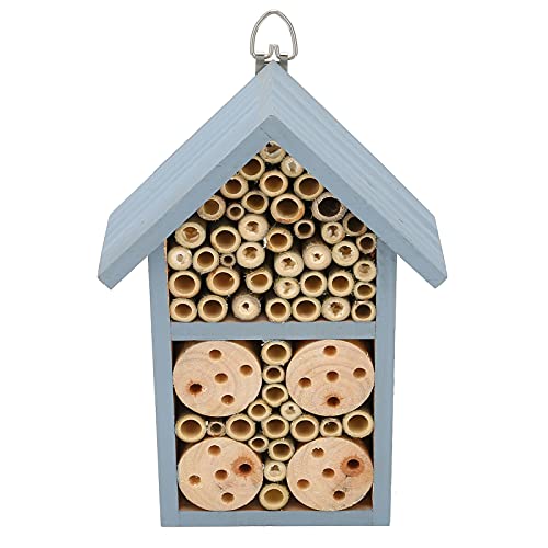 Bienenhotel Holz Insektenhaus Hängende Insektenhotel Unterschlupf für Schmetterlinge Bienen Garten Liefert von Verdant Touch