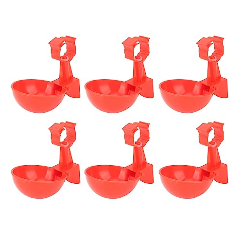 Geflügelbewässer-Set, 6 Stück, Hühner-Wasserbecher, automatischer Hühner-Wasser-Futterspender Geflügelbewässer-Set, Federklemmentyp für Küken, Ente, Gans von Verdant Touch