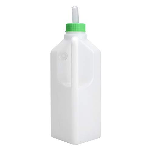 Kalb Wasserflasche 850mL Kunststoff Weiß Bauernhof Tiere Kalb Fütterung Wasser Milch Silikon Düse Flasche von Verdant Touch