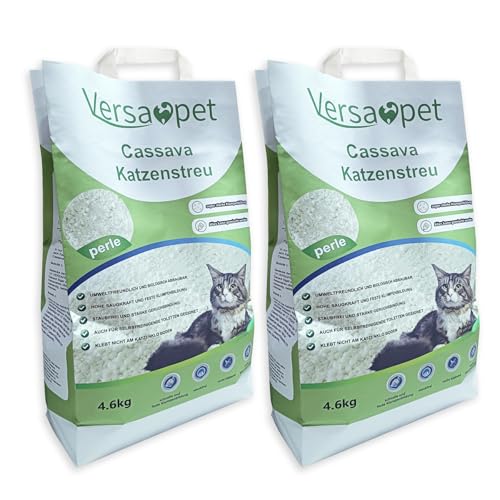 Versapet Cassava Katzenstreu klumpend Klumpstreu 2 x 4,6 kg Maniok von Versapet