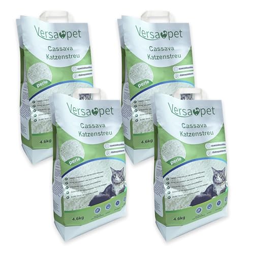 Versapet Cassava Katzenstreu klumpend Klumpstreu 4 x 4,6 kg Maniok Versapet Cassava Katzenstreu klumpend Klumpstreu 4 x 4,6 kg Maniok von Versapet