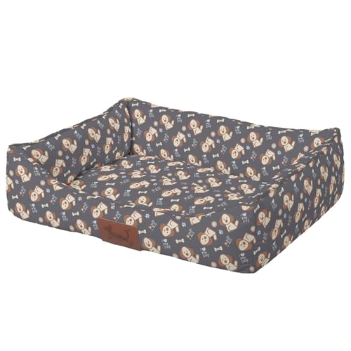 Versapet Hundebett Grosse Hunde, Hundekorb waschbar, mit Anti-Rutsch-Boden PlüSch Hundekorb für Grosse Hunde und Katzen, 88 * 66 * 20 cm, Grau Versapet Hundebett Grosse Hunde, Hundekorb waschbar, mit Anti-Rutsch-Boden PlüSch Hundekorb für Grosse Hunde und Katzen, 88 * 66 * 20 cm, Grau von Versapet
