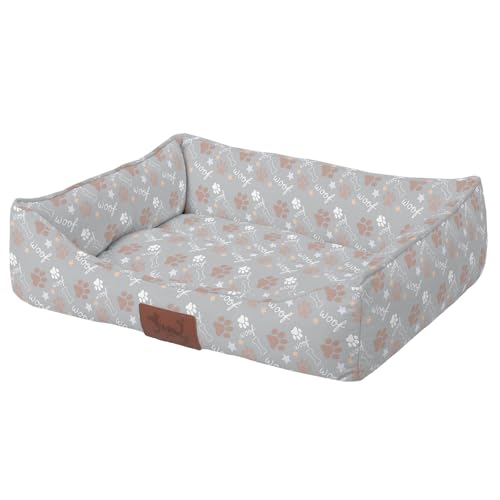 Versapet Hundebett Grosse Hunde, Hundekorb waschbar, mit Anti-Rutsch-Boden PlüSch Hundekorb für Grosse Hunde und Katzen, 88 * 66 * 20 cm, Grau Versapet Hundebett Grosse Hunde, Hundekorb waschbar, mit Anti-Rutsch-Boden PlüSch Hundekorb für Grosse Hunde und Katzen, 88 * 66 * 20 cm, Grau von Versapet