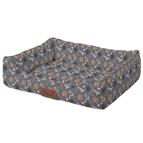 Versapet Hundebett Grosse Hunde, Hundekorb waschbar, mit Anti-Rutsch-Boden PlüSch Hundekorb für Grosse Hunde und Katzen, 88 * 66 * 20 cm, Grau Versapet Hundebett Grosse Hunde, Hundekorb waschbar, mit Anti-Rutsch-Boden PlüSch Hundekorb für Grosse Hunde und Katzen, 88 * 66 * 20 cm, Grau von Versapet