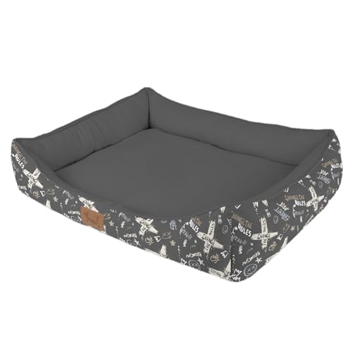 Versapet Hundebett Grosse Hunde, Hundekorb waschbar, mit Anti-Rutsch-Boden PlüSch Hundekorb für Hunde und Katzen, 94x70x22 cm, Grau Versapet Hundebett Grosse Hunde, Hundekorb waschbar, mit Anti-Rutsch-Boden PlüSch Hundekorb für Hunde und Katzen, 94x70x22 cm, Grau von Versapet