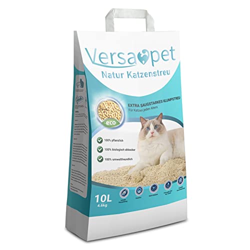 Versapet TOFU Katzenstreu Naturstreu klumpend Bio Klumpstreu 4,6 kg von Versapet
