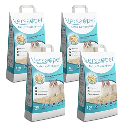 Versapet TOFU Katzenstreu klumpend Klumpstreu 4 x 4,6 kg von Versapet