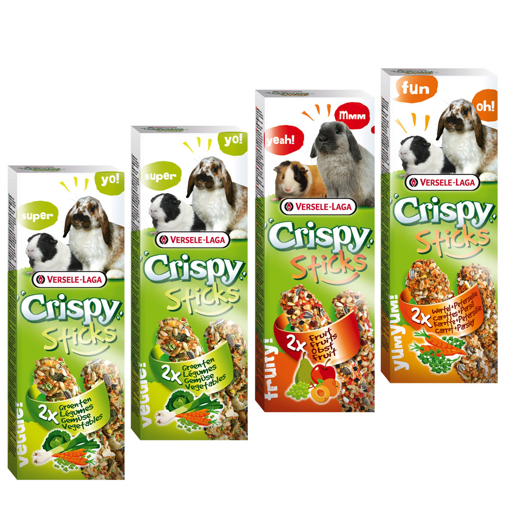 Mixed Pack Versele-Laga Crispy Sticks Herbivores - 4 x 2 Sticks (440g) von Versele Laga