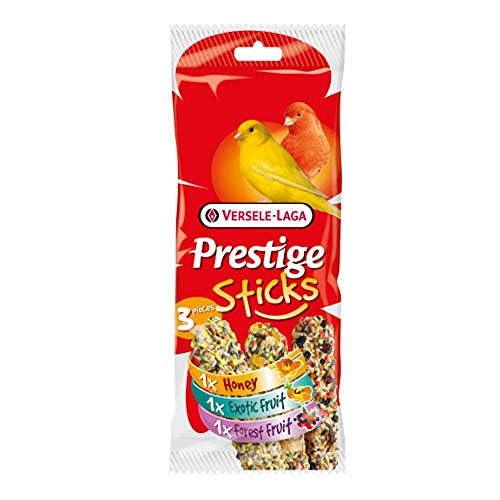 Prestige Sticks für Kanarien - Multipack 3 Stück: 1 Honig, 1 exotische Früchte, 1 Beeren von Versele Laga