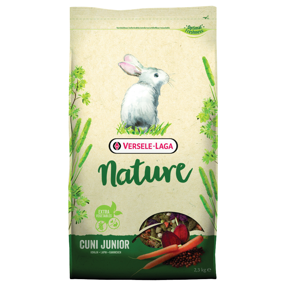 Sparpaket Versele-Laga Kaninchen - Nature Cuni Junior 2 x 2,3 kg von Versele Laga