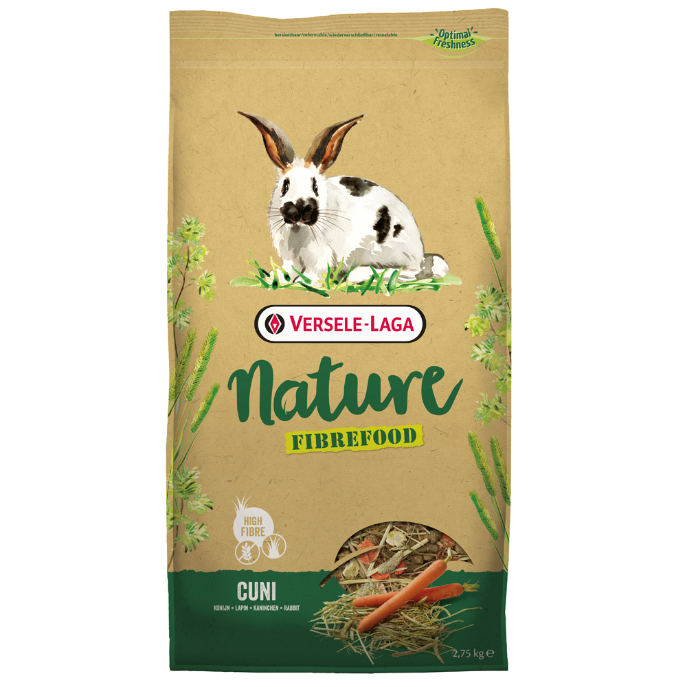 Sparpaket Versele-Laga Kaninchen - Nature Fibrefood Cuni 2 x 8 kg von Versele Laga