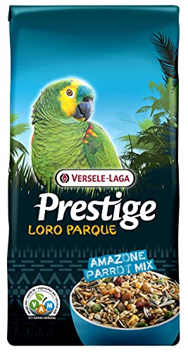 VERSELE-LAGA – Prestige Loro Parque Amazonas-Papageienmischung – angereicherte, vollständige und abwechslungsreiche Samenmischung – 15 kg von Versele-Laga