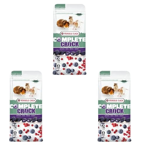 Versele-Laga Complete Crock Berry | 3er Pack | 3 x 50 g | Snack für Kaninchen und Nagetiere | Knusprige Hülle und weiche Beerenfüllung | Leicht verdaulich und ohne Zuckerzusatz Versele-Laga Complete Crock Berry | 3er Pack | 3 x 50 g | Snack für Kaninchen und Nagetiere | Knusprige Hülle und weiche Beerenfüllung | Leicht verdaulich und ohne Zuckerzusatz von Versele-Laga