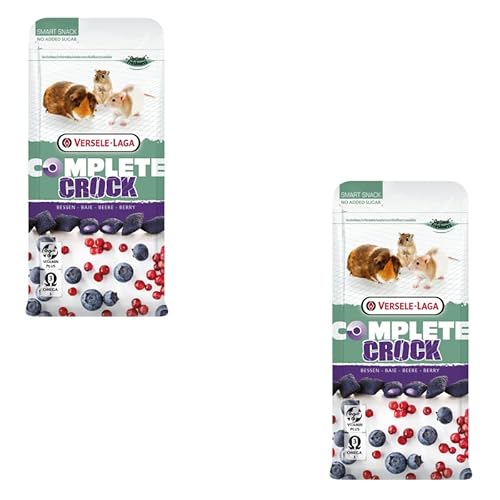 Versele-Laga Complete Crock Berry | Doppelpack | 2 x 50 g | Snack für Kaninchen und Nagetiere | Knusprige Hülle und weiche Beerenfüllung | Leicht verdaulich und ohne Zuckerzusatz Versele-Laga Complete Crock Berry | Doppelpack | 2 x 50 g | Snack für Kaninchen und Nagetiere | Knusprige Hülle und weiche Beerenfüllung | Leicht verdaulich und ohne Zuckerzusatz von Versele-Laga