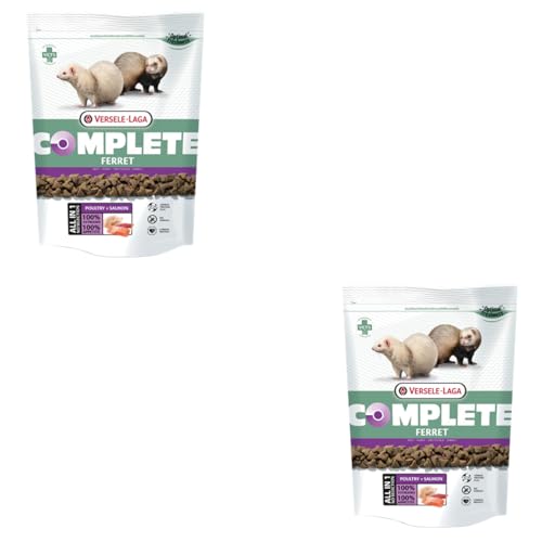Versele-Laga - Complete Ferret | Doppelpack | 2 x 750 g | Proteinreiche All-in-one-Extrudate für Frettchen | 90% des enthaltenen Eiweißes ist tierischer Herkunft | Ohne Getreide Versele-Laga - Complete Ferret | Doppelpack | 2 x 750 g | Proteinreiche All-in-one-Extrudate für Frettchen | 90% des enthaltenen Eiweißes ist tierischer Herkunft | Ohne Getreide von Versele-Laga