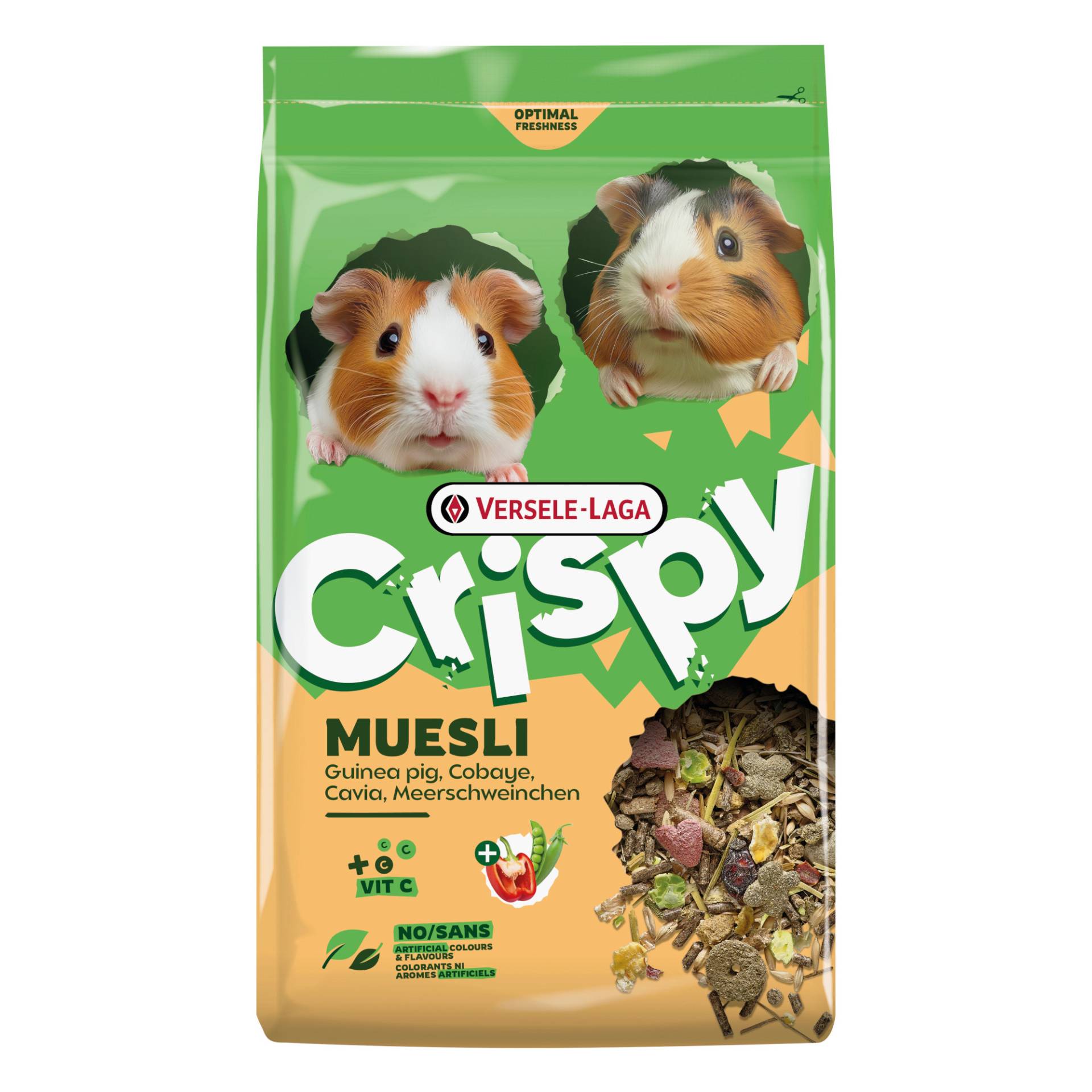 Versele-Laga Crispy Müsli Meerschweinchen - 2,5 kg Versele-Laga Crispy Müsli Meerschweinchen - 2,5 kg von Versele Laga
