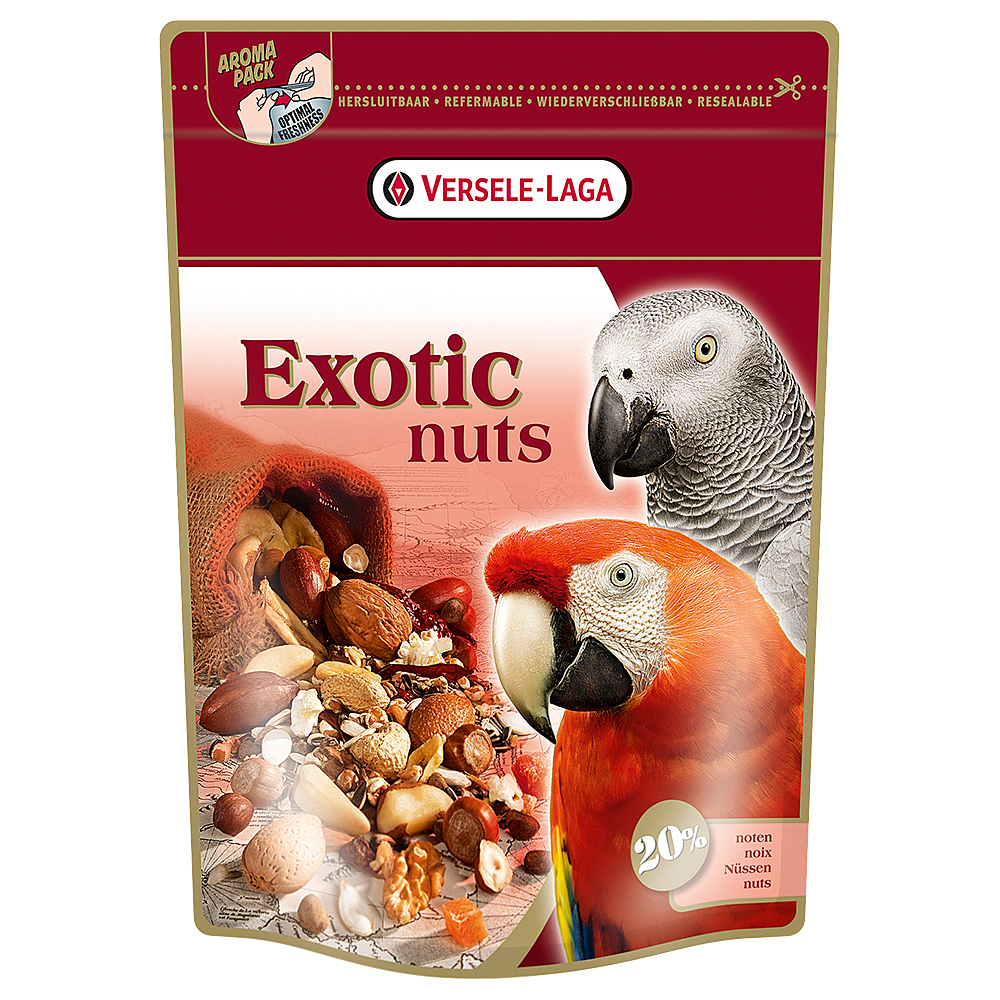 Versele-Laga Exotic Nuts - Nussmischung für Papageien - 2 x 750 g von Versele Laga